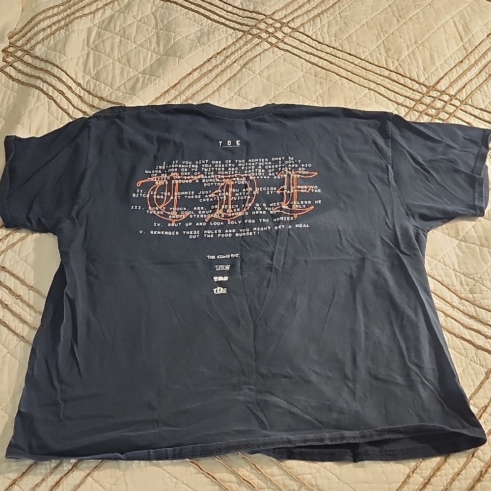 TDE (Top Dawg Entertainment) "Studio Rules" t-shirt, Kendrick Lamar's 2017 Tour